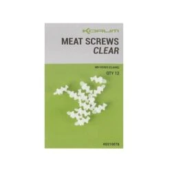 Set Of 12 Clear Meat Screws Korum