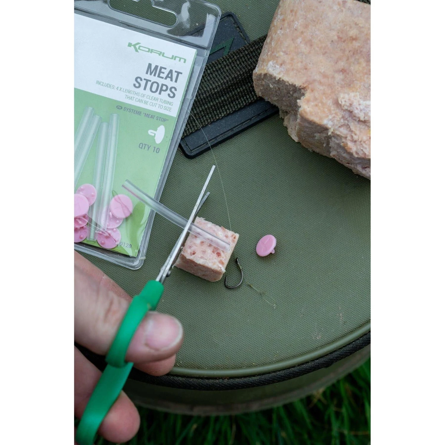 Batch Of 10 Bait Caps Korum Meat Stops 2 Batch Of 10 Bait Caps Korum Meat Stops - Image 2