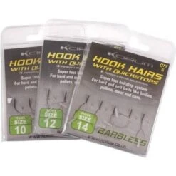 Korum Barbless Tied Hook&stoppers Black 8