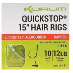 Korum Big Fish Barbless Leader 10 Cm Silver 8